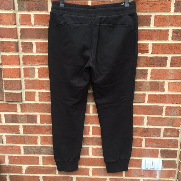 Puma Jogger Sweatpants Mens Large Black Pockets Pull On Athleisure Athletic - Picture 2 of 9